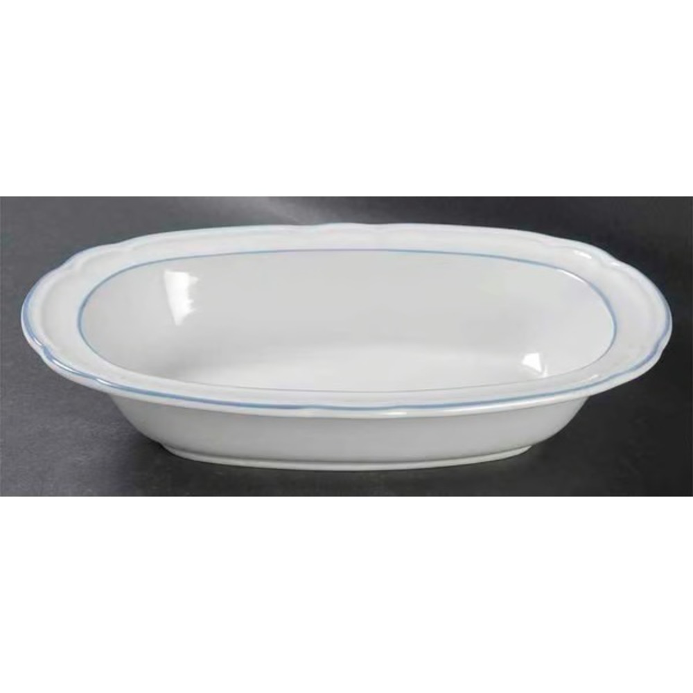 Floral‎ Expressions Japan Stoneware 10" Oval Vegetable Bowl
